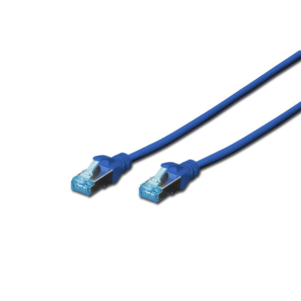 DIGITUS DK-1532-005/B - CAT 5e SF-UTP Patchkabel, PVC AWG 26/7, Länge 0,5 m, Farbe Blau