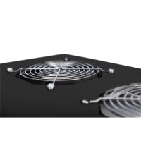 DIGITUS DN-19-FAN-6-SRV-B - Dachlüftereinheit für Unique Serverschränke 6 Lüfter, Schalter, Thermostat, schwarz (RAL 9005)