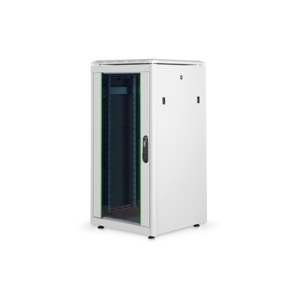 DIGITUS DN-19-22U-6/6-1 - 22HE Netzwerkschrank, Unique 1164x600x600 mm, Farbe Grau (RAL 7035)