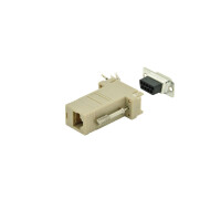 DIGITUS AK-610516-000-I - Adapter, DB9, RJ45, Modular DB9 F, RJ45 F