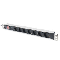 DIGITUS DN-95403 - 1HE Aluminium PDU, Rack Mount, 7x...