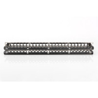 DIGITUS DN-91424 - Modulares Patch Panel, geschirmt, 48-Port Beschriftungsfeld, 1HE, Rack Mount, Sw RAL 9005