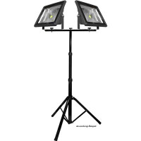 Ständer für 2 LED Fluter Farbe: Gelb, 10W bis 50W