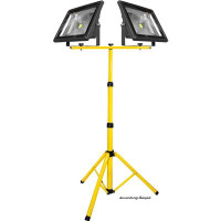 Ständer für 2 LED Fluter Farbe: Gelb, 10W bis 50W