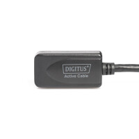 DIGITUS DA-73104 - USB 3.0 Repeater Kabel, A/St - A/Bu, AWG28 24, length: 5m, Chipset SN65LVPE502,