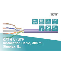 DIGITUS DK-1613-VH-305 - CAT 6 U-UTP Installationskabel,...