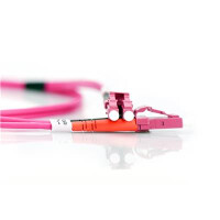 DIGITUS DK-2533-07/4 - LWL Patchkabel, Duplex, LC zu LC MM OM4 50/125 µ, 7 m