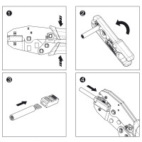 DIGITUS DN-94008 - Modular Crimpzange speziell für Hirose-Stecker, TM11, TM21, TM31
