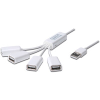 DIGITUS DA-70216 - USB 2.0 Kabel Hub, 4-Ports 4x USB A/F,...