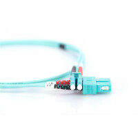 DIGITUS DK-2532-01/3 - LWL Patchkabel, Duplex, LC zu SC MM OM3 50/125 µ, 1 m