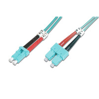 DIGITUS DK-2532-02/3 - LWL Patchkabel, Duplex, LC zu SC MM OM3 50/125 µ, 2 m