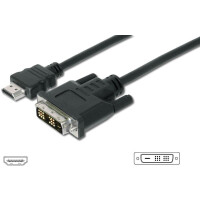 DIGITUS AK-330300-030-S - HDMI Adapterkabel, Typ...