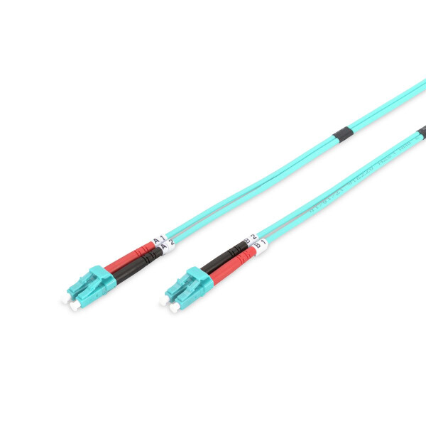 DIGITUS DK-2533-10/3 - LWL Patchkabel, Duplex, LC zu LC MM OM3 50/125 µ, 10 m