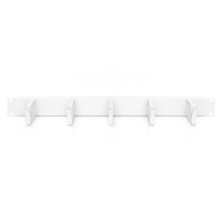 DIGITUS DN-97601 - 1HE Kabelrangierpanel 5x Kabelringe 40x60 mm, Farbe grau (RAL 7035)