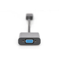 DIGITUS AK-340403-001-S - DisplayPort Adapterkabel, DP - HD15 St/Bu, 0.15m,m/Verriegelung DP 1.2 komp., CE, sw