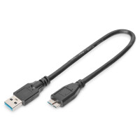 DIGITUS AK-300117-003-S - USB 3.0 Anschlusskabel, USB A -...