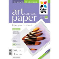 Fine Art Fotopapier ColorWay ART Leinwand 380g/m², A4, 5 St.  (PCN380005A4)