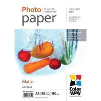Fotopapier ColorWay matt 190g/m², A4, 50 St.  (PM190050A4)