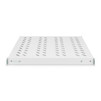 DIGITUS DN-97646 - 1HE Fachboden festeinbau für 800 mm tiefe Schränke 44x482x500 mm, einst. 500 bis 700 mm Tiefe, grau