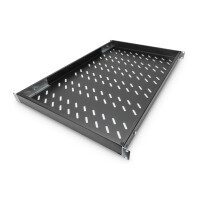 DIGITUS DN-97649 - 1HE Fachboden festeinb. für 1000 mm tiefe Schränke 44x482x700mm, einst.700 bis 900 mm Tiefe,schwarz
