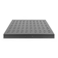 DIGITUS DN-19-TRAY-2-800-SW - 1HE ausziehb. Fachboden für 800 mm tiefe Schränke 40x484x568 mm, bis 25 kg, schwarz (RAL 9005)