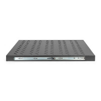 DIGITUS DN-19-TRAY-2-800-SW - 1HE ausziehb. Fachboden für 800 mm tiefe Schränke 40x484x568 mm, bis 25 kg, schwarz (RAL 9005)