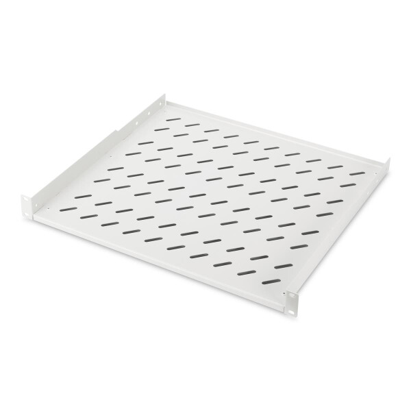 DIGITUS DN-97614 - 1HE Fachboden festeinbau f. Schr. ab 600 mm Tiefe 44x482x399 mm, bis 15 kg, grau (RAL 7035)